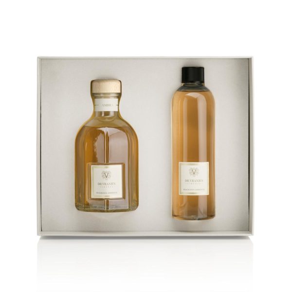 dr vranjes ambra gift box 500ml ricarica 500ml frv19 a12