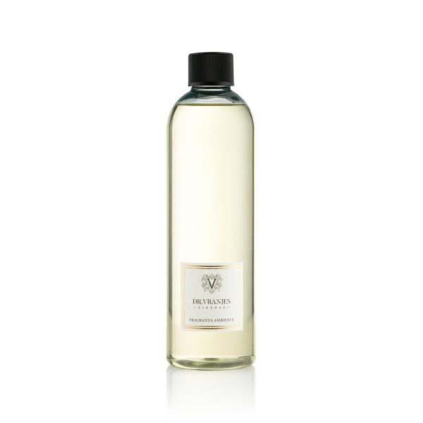 Refill 500 ml with bamboo - Green Flowers