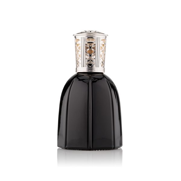Black glass Lamparfum with classic cap