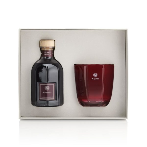 dr vranjes rosso nobile gift box 500ml candela tormalina 500gr frv19 b16am