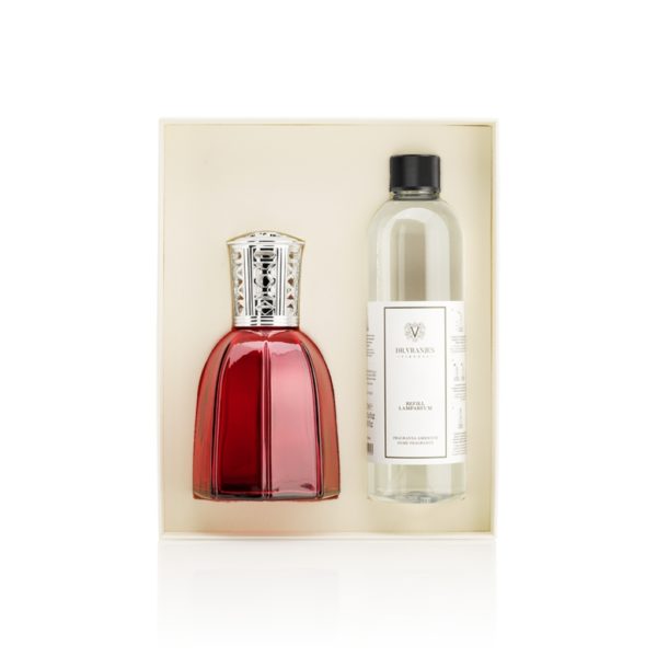 Ruby glass Lamparfum with classic cap - Image 2