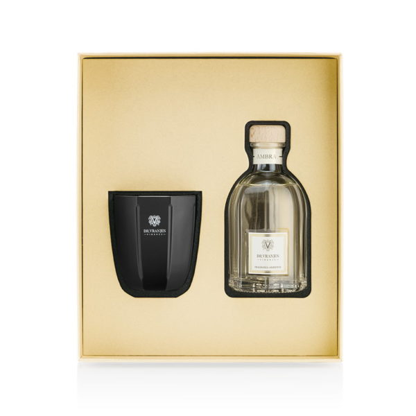 Gift Box 100 ml Reed Diffuser with bamboo + Onyx Candle 80 gr.
