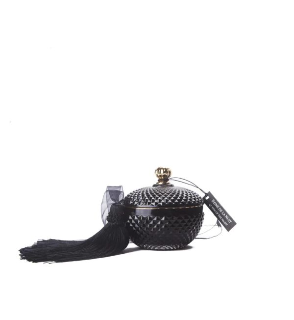 Candela Art Deco tonda Nera