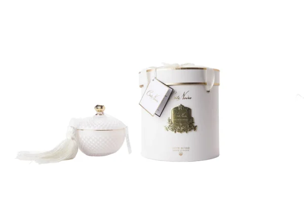 Candela tonda Art Deco Bianca - immagine 2