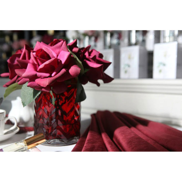 Rose Rosse in vaso a spina rosso con 2 profumazioni spray da 10 ml - immagine 2
