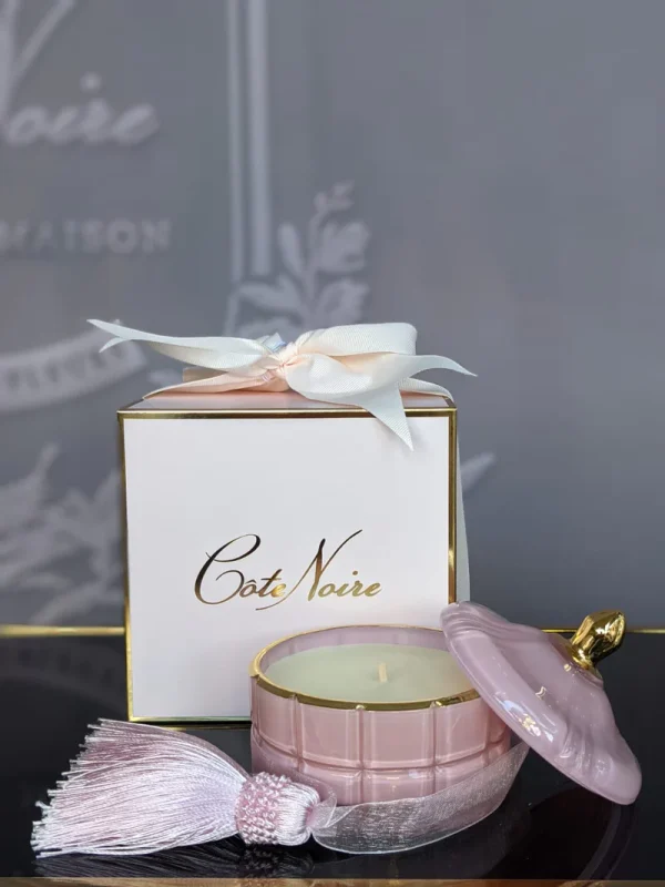Candela Art Deco rosa 200 gr. - immagine 3
