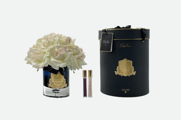 Grand rose bouquet, colore Pink Blush vetro nero