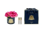 Cinque Rose Magenta, contenitore nero