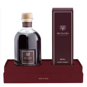 Gift Box Rosso Nobile 500 ml con bamboo + ricarica 500 ml