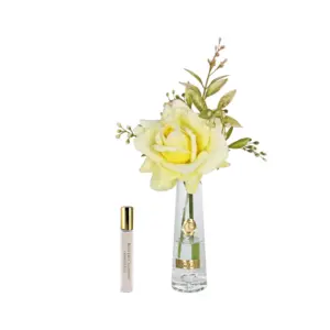 Summer Rose in seta lavabile, Gialla