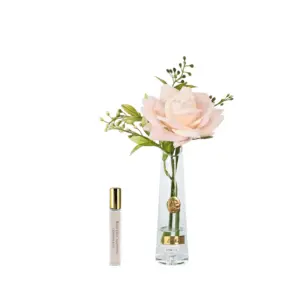 Summer Rose in seta lavabile, Pink Champagne