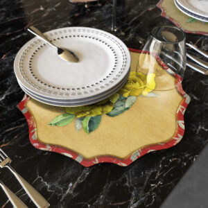 Rose gialle smerlate